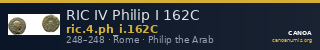 RIC IV Philip I 162C — CANOA