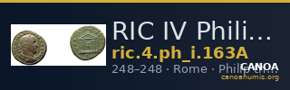 RIC IV Philip I 163A — CANOA