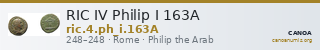 RIC IV Philip I 163A — CANOA