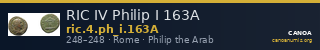 RIC IV Philip I 163A — CANOA