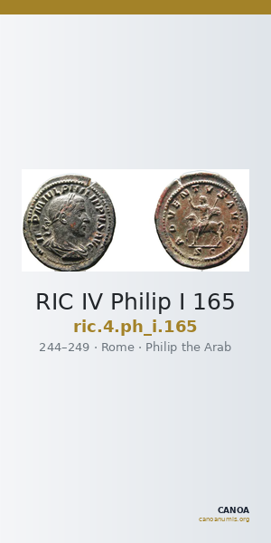RIC IV Philip I 165 — CANOA