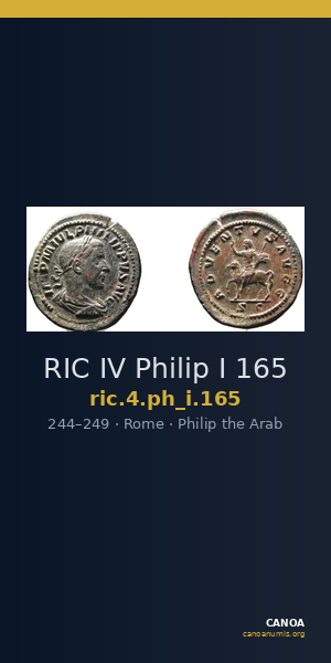 RIC IV Philip I 165 — CANOA