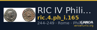RIC IV Philip I 165 — CANOA