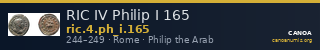 RIC IV Philip I 165 — CANOA