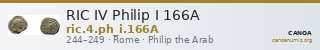RIC IV Philip I 166A — CANOA