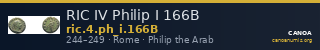 RIC IV Philip I 166B — CANOA