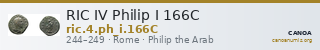 RIC IV Philip I 166C — CANOA