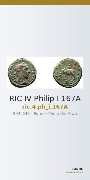 RIC IV Philip I 167A — CANOA