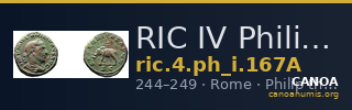RIC IV Philip I 167A — CANOA