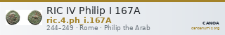RIC IV Philip I 167A — CANOA