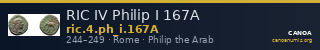RIC IV Philip I 167A — CANOA
