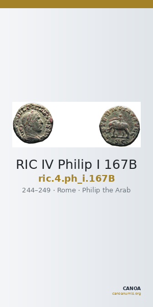 RIC IV Philip I 167B — CANOA
