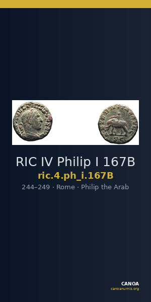 RIC IV Philip I 167B — CANOA