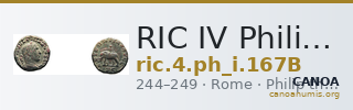 RIC IV Philip I 167B — CANOA