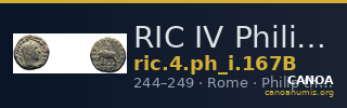 RIC IV Philip I 167B — CANOA