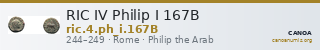 RIC IV Philip I 167B — CANOA