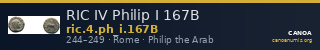 RIC IV Philip I 167B — CANOA