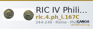 RIC IV Philip I 167C — CANOA