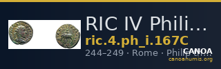 RIC IV Philip I 167C — CANOA