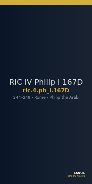 RIC IV Philip I 167D — CANOA