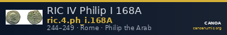 RIC IV Philip I 168A — CANOA