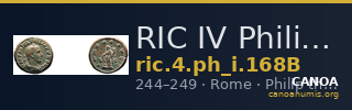 RIC IV Philip I 168B — CANOA