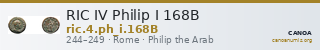 RIC IV Philip I 168B — CANOA