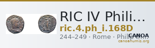RIC IV Philip I 168D — CANOA
