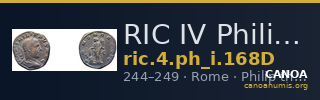RIC IV Philip I 168D — CANOA