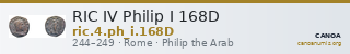RIC IV Philip I 168D — CANOA