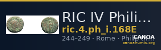 RIC IV Philip I 168E — CANOA
