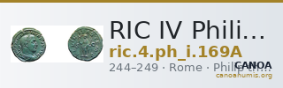 RIC IV Philip I 169A — CANOA