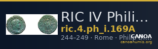 RIC IV Philip I 169A — CANOA