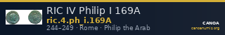 RIC IV Philip I 169A — CANOA