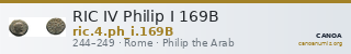 RIC IV Philip I 169B — CANOA