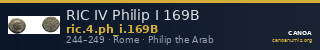 RIC IV Philip I 169B — CANOA