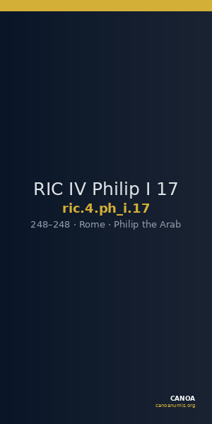 RIC IV Philip I 17 — CANOA