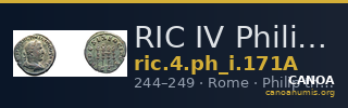 RIC IV Philip I 171A — CANOA