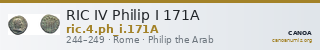 RIC IV Philip I 171A — CANOA