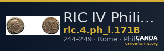 RIC IV Philip I 171B — CANOA