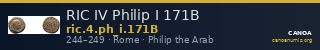 RIC IV Philip I 171B — CANOA