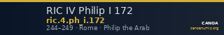 RIC IV Philip I 172 — CANOA