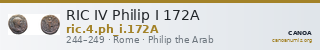 RIC IV Philip I 172A — CANOA