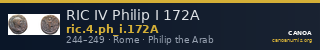 RIC IV Philip I 172A — CANOA