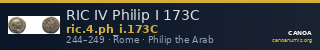 RIC IV Philip I 173C — CANOA