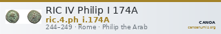 RIC IV Philip I 174A — CANOA