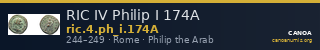 RIC IV Philip I 174A — CANOA