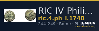 RIC IV Philip I 174B — CANOA