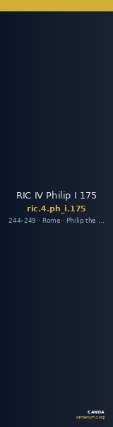 RIC IV Philip I 175 — CANOA