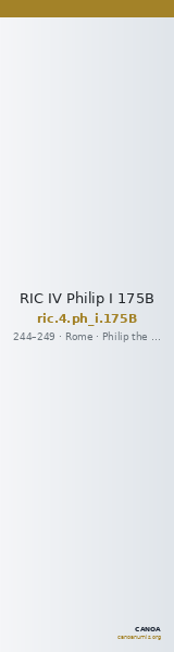 RIC IV Philip I 175B — CANOA